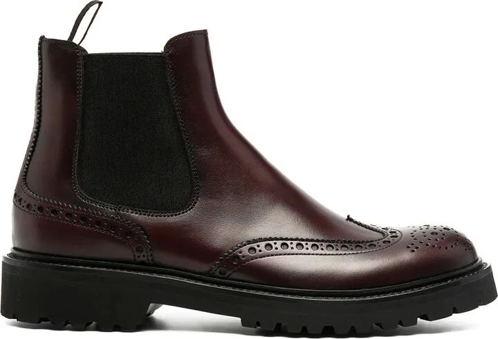 brogue-detail Chelsea boots