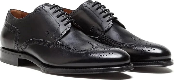 Brogue Detail Derby Shoes - Image 2