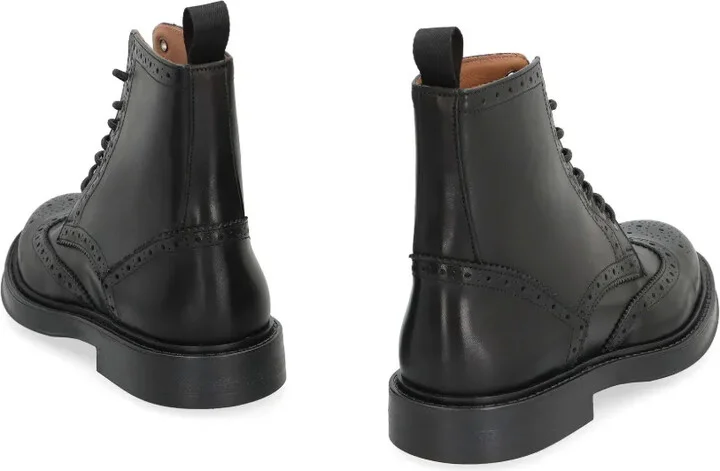 Brogue-Detail Lace-Up Boots - Image 3