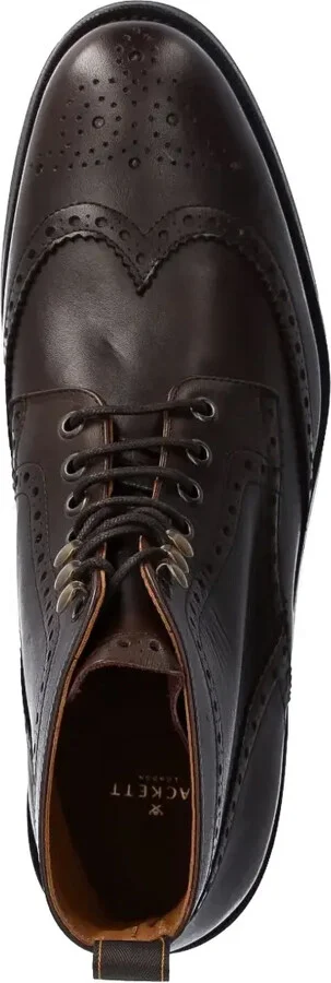 Brogue-Detail Leather Boots - Image 4