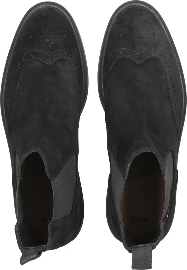 brogue-detail suede Chelsea boots - Image 4