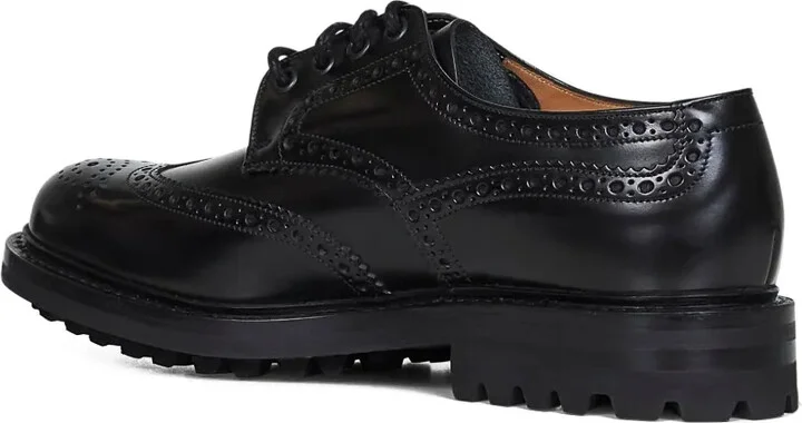 Brogue Leather Derby Shoes - Image 3