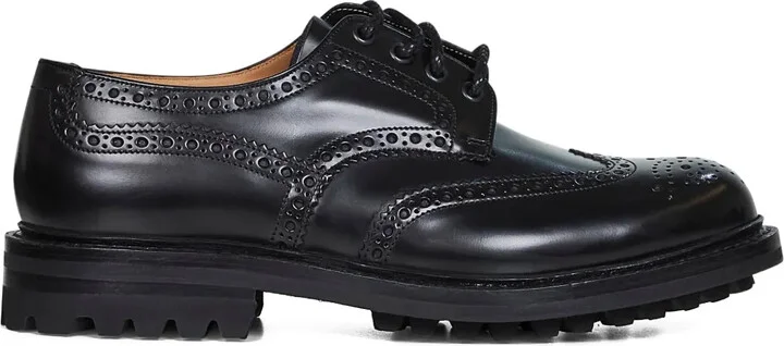 Brogue Leather Derby Shoes