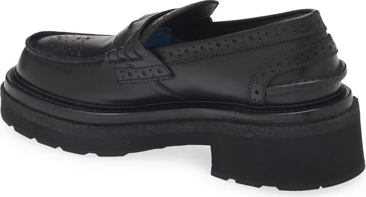Brogue Platform Penny Loafer - Image 2