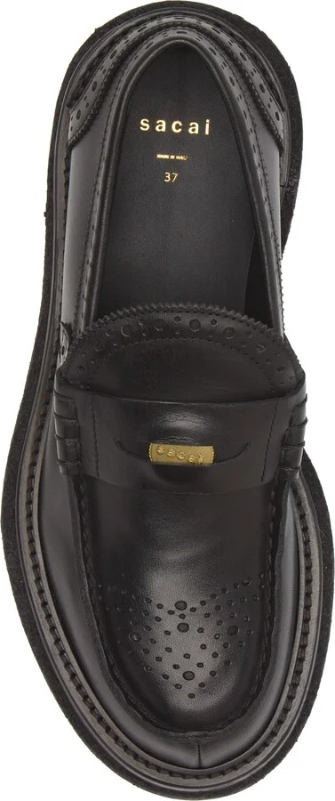 Brogue Platform Penny Loafer - Image 5