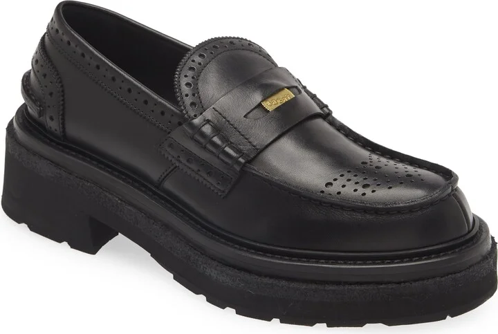 Brogue Platform Penny Loafer