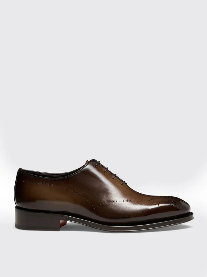 Brogue Shoes SANTONI Men color Brown