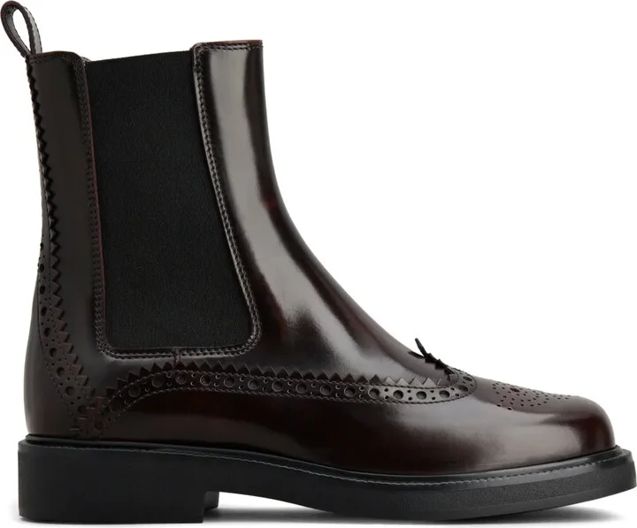 brogue-style Chelsea boots