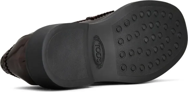 Brogue-Trim Leather Loafers - Image 4