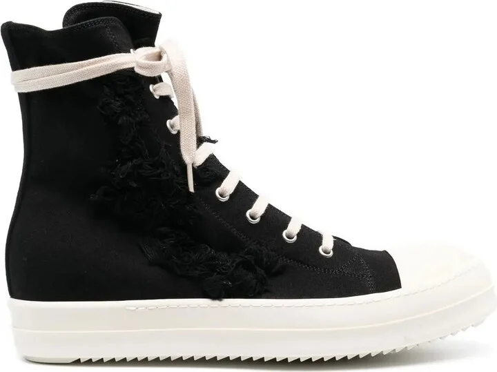 Broken high-top sneakers