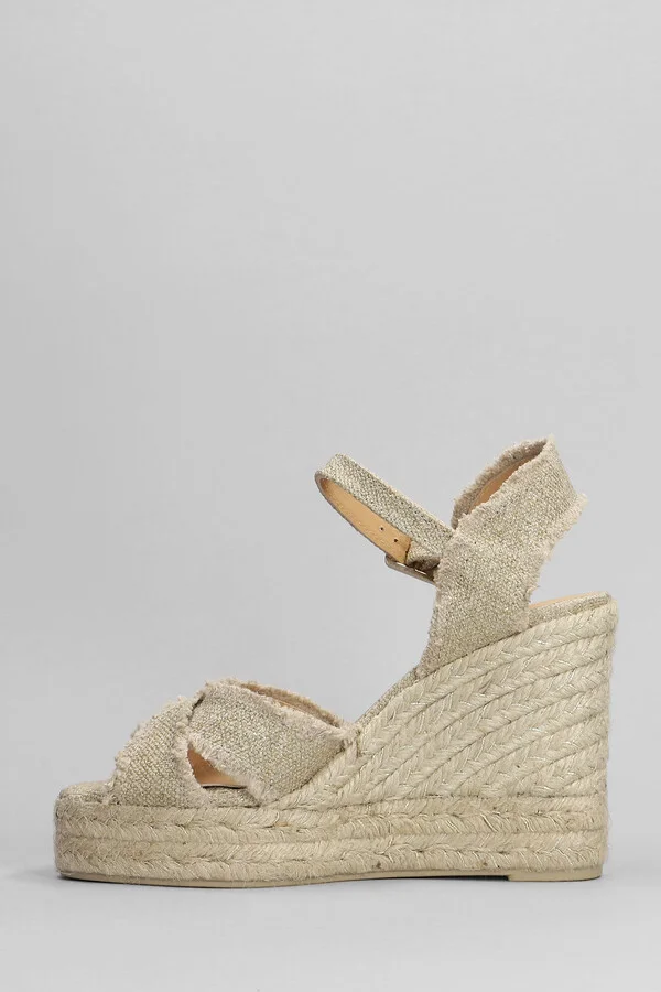 Bromelia-8ed-032 Wedges In Gold Canvas - Image 3
