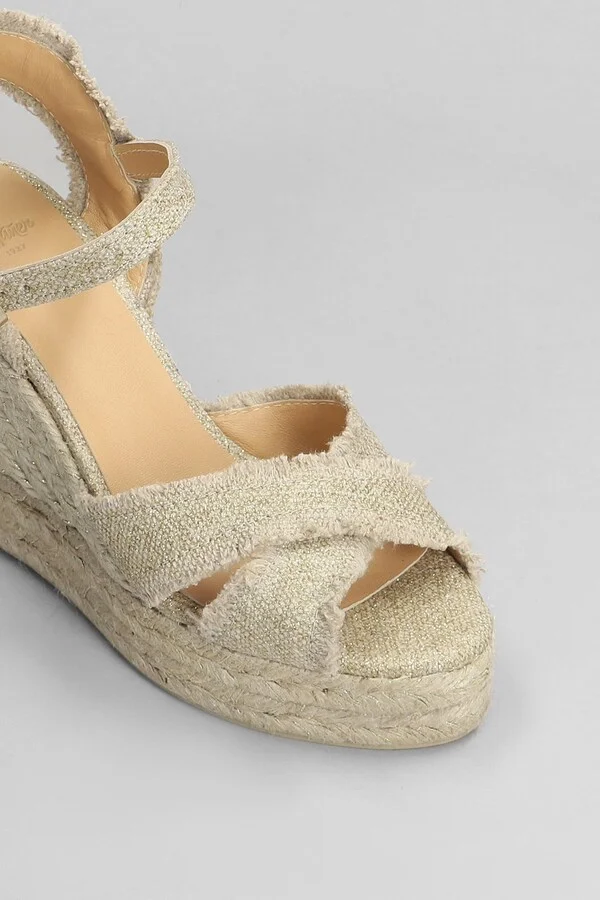 Bromelia-8ed-032 Wedges In Gold Canvas - Image 5