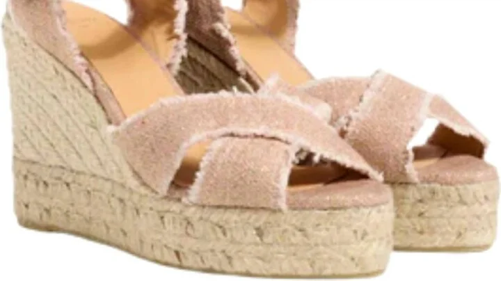 Bromelia Espadrille Sandal In Rosa Oro