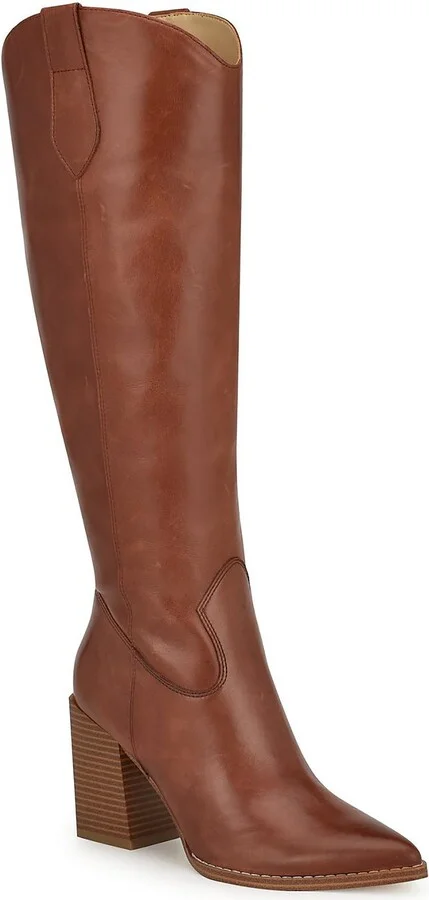 Bromwel Womens Tall Leather Knee-High Boots