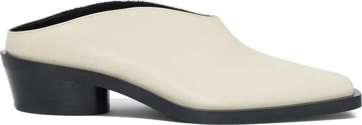 Bronco leather mules