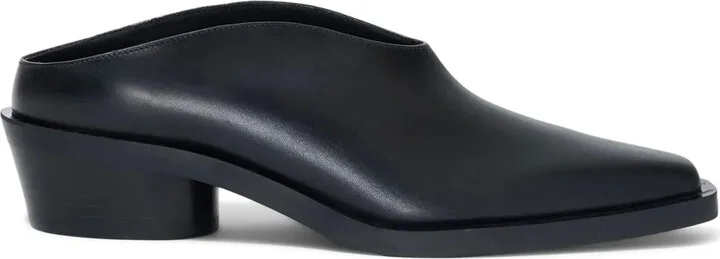 Bronco leather mules