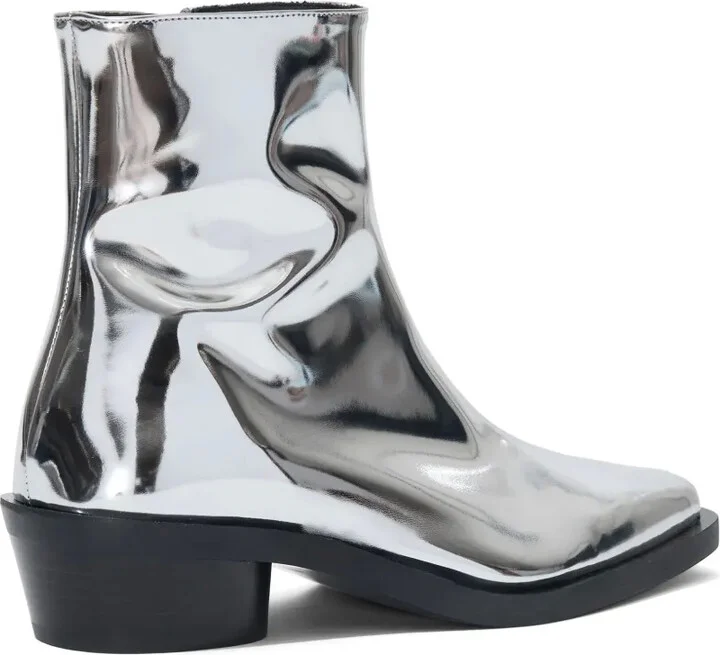 Bronco mirrored-finish ankle boots - Image 3