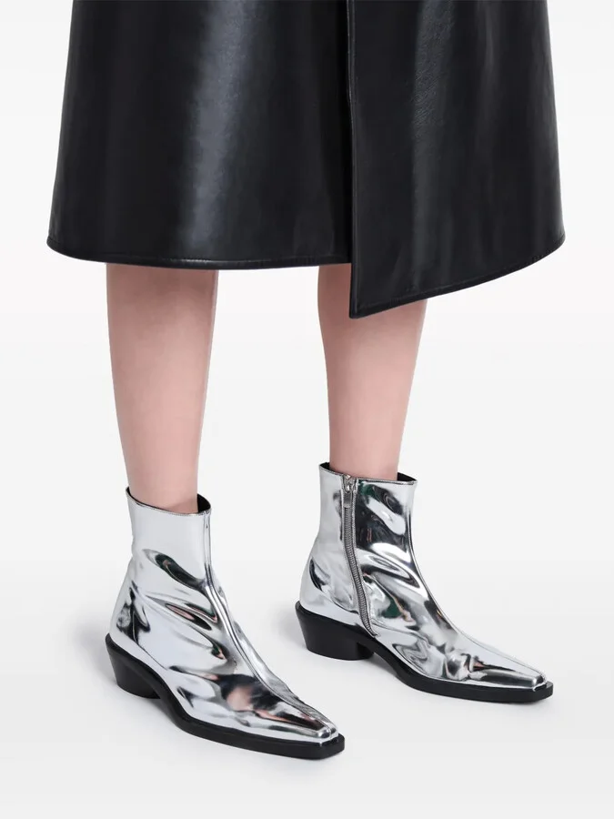 Bronco mirrored-finish ankle boots - Image 5