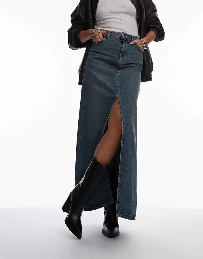 Bronx Mya Mae western heeled ankle boots in black brushed leather - Image 2