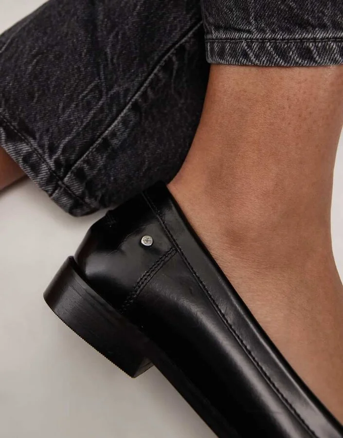 Bronx New-Rana penny loafers in black box leather - Image 2