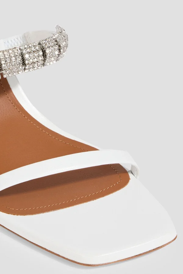 Brooklyn 70 crystal-embellished leather sandals - Image 4