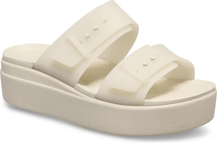 Brooklyn Buckle Frosted Low Wedge - Image 3