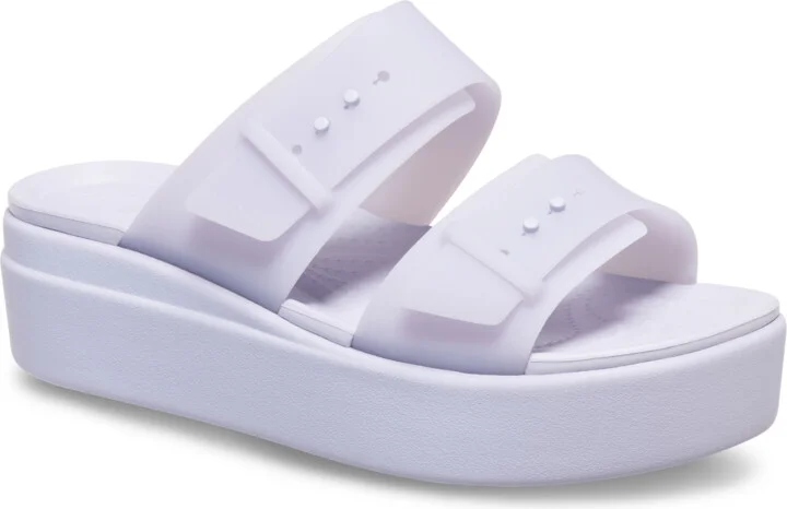 Brooklyn Buckle Frosted Low Wedge - Image 6