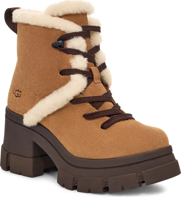Brooklyn Water Resistant Hiker Boot with Genuine Shearling Trim - Image 2