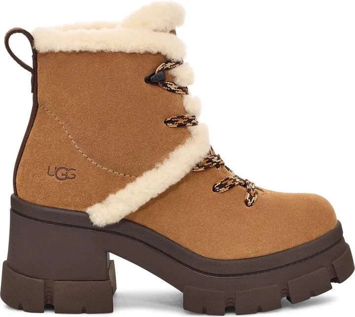 Brooklyn Water Resistant Hiker Boot with Genuine Shearling Trim - Image 4