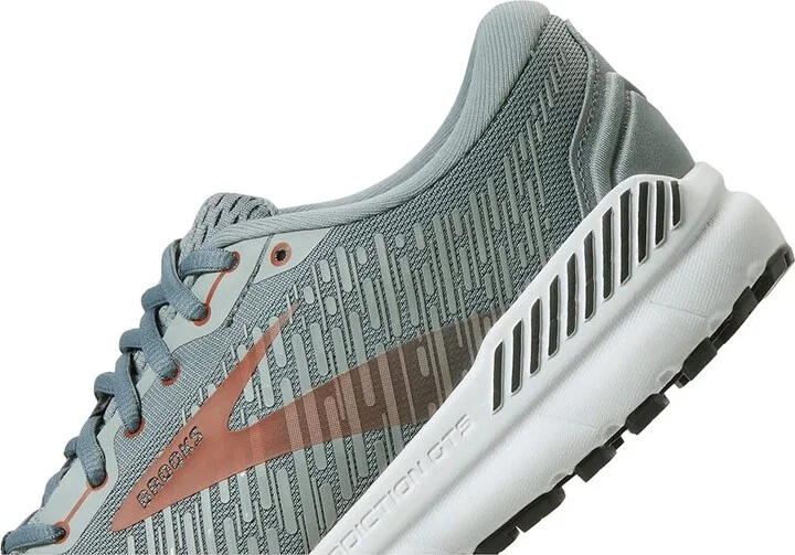 Brooks Addiction GTS 15 Men's Shoes Grey/Ebony/Chili Oil : 7 B - Narrow, Textile/Synthetic - Image 4
