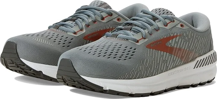 Brooks Addiction GTS 15 Men's Shoes Grey/Ebony/Chili Oil : 7 B - Narrow, Textile/Synthetic