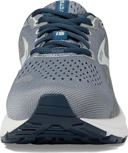 Brooks Addiction GTS 15 Women's Shoes Grey/Navy/Aqua : 5 D - Wide, Textile/Synthetic - Image 3