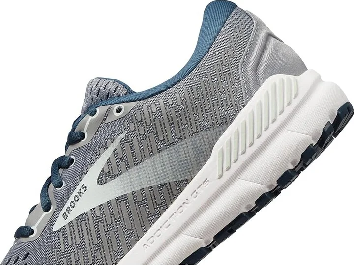Brooks Addiction GTS 15 Women's Shoes Grey/Navy/Aqua : 5 D - Wide, Textile/Synthetic - Image 4