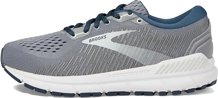 Brooks Addiction GTS 15 Women's Shoes Grey/Navy/Aqua : 5 D - Wide, Textile/Synthetic - Image 6