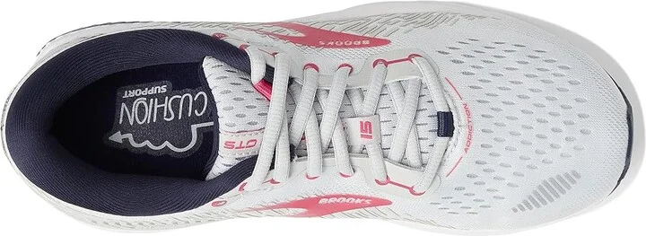 Brooks Addiction GTS 15 Women's Shoes Oyster/Peacoat/Lilac Rose : 5 2A - Narrow, Textile/Synthetic - Image 2