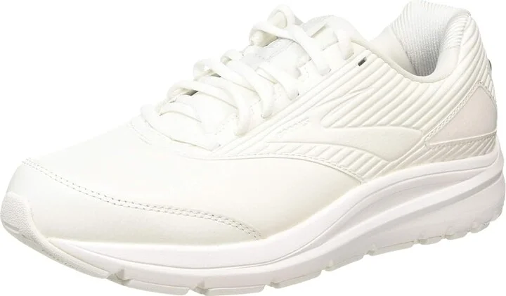 Brooks Addiction Walker 2 Men's Walking Shoes White/White : 7 D - Medium, Leather - Image 2