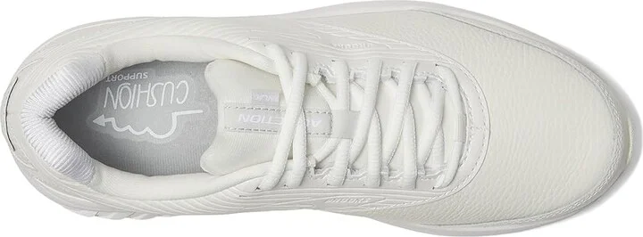 Brooks Addiction Walker 2 Men's Walking Shoes White/White : 7 D - Medium, Leather - Image 3