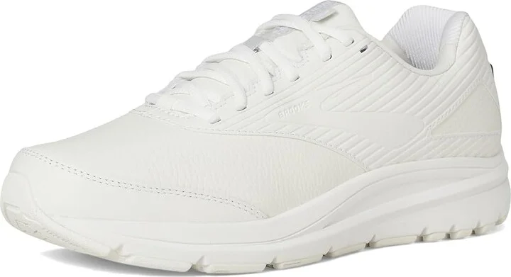 Brooks Addiction Walker 2 Men's Walking Shoes White/White : 7 D - Medium, Leather - Image 6