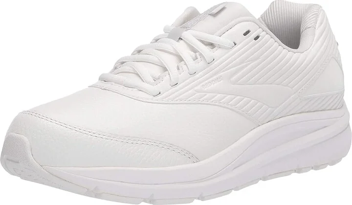 Brooks Addiction Walker 2 Women's Walking Shoes White/White : 5 2A, Leather - Image 2