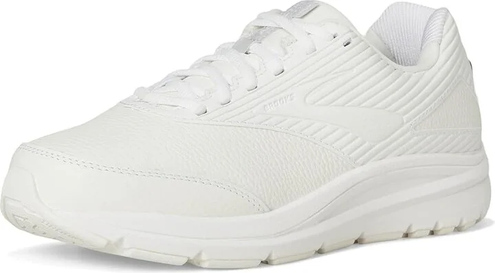 Brooks Addiction Walker 2 Women's Walking Shoes White/White : 5 2A, Leather - Image 6