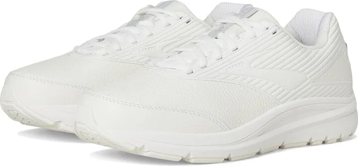 Brooks Addiction Walker 2 Women's Walking Shoes White/White : 5 2A, Leather
