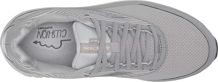 Brooks Addiction Walker Suede Women's Walking Shoes Alloy/Oyster/Peach : 5 D - Wide, Synthetic/Suede - Image 3