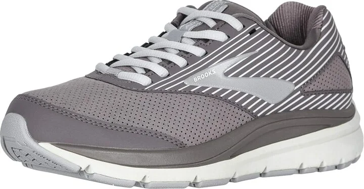 Brooks Addiction Walker Suede Women's Walking Shoes Shark/Alloy/Oyster : 5 D - Wide, Synthetic/Suede - Image 2