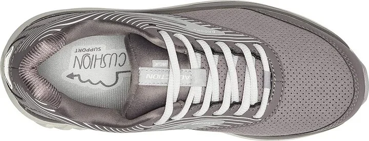 Brooks Addiction Walker Suede Women's Walking Shoes Shark/Alloy/Oyster : 5 D - Wide, Synthetic/Suede - Image 3