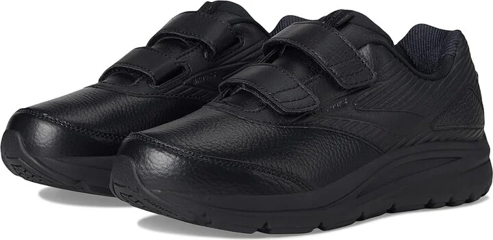 Brooks Addiction Walker V-Strap 2 Women's Walking Shoes Black/Black : 5 B, Leather
