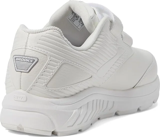 Brooks Addiction Walker V-Strap 2 Women's Walking Shoes White/White : 5 B, Leather - Image 5
