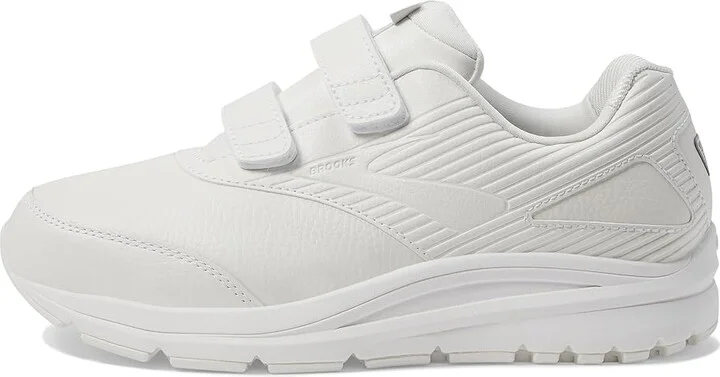 Brooks Addiction Walker V-Strap 2 Women's Walking Shoes White/White : 5 B, Leather - Image 7