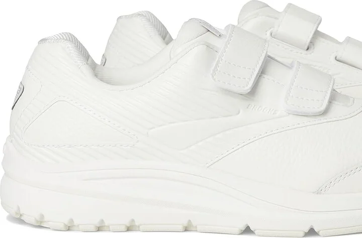 Brooks Addictiontm Walker V-Strap 2 Men's Walking Shoes White/White : 7.5 D - Medium, Leather - Image 8