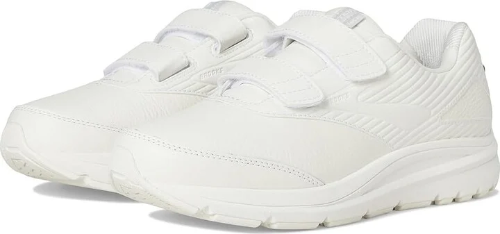 Brooks Addictiontm Walker V-Strap 2 Men's Walking Shoes White/White : 7.5 D - Medium, Leather