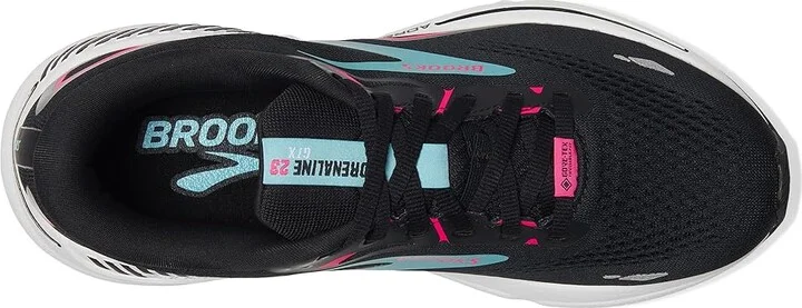 Brooks Adrenaline GTS 23 GTX Women's Running Shoes Black/Knockout Pink/Aqua : 9.5 B - Medium - Image 2